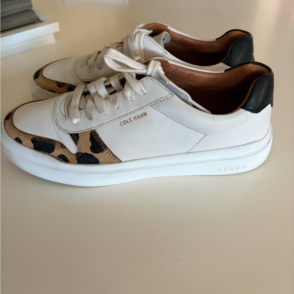 Cole Haan women's White and Brown Sneakers - Picture 9 of 9